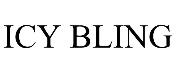 Trademark Logo ICY BLING