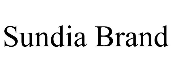 Trademark Logo SUNDIA BRAND