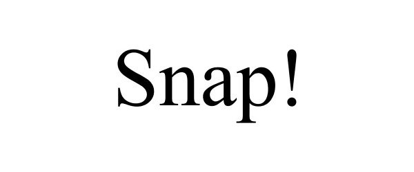 Trademark Logo SNAP!