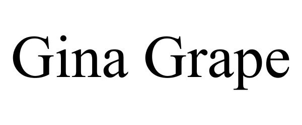 Trademark Logo GINA GRAPE