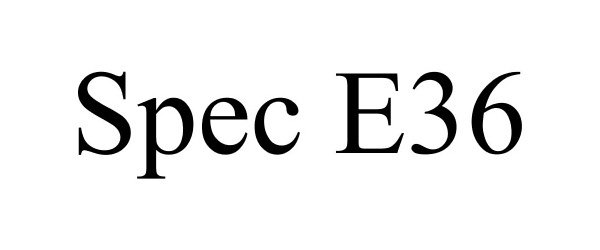 Trademark Logo SPEC E36