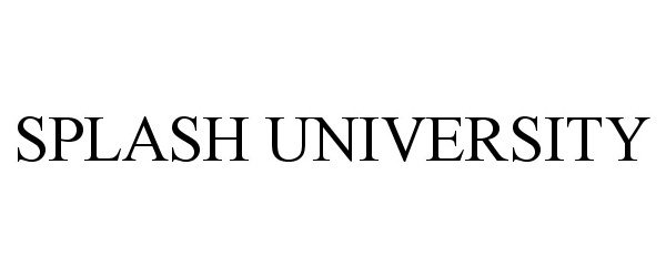  SPLASH UNIVERSITY