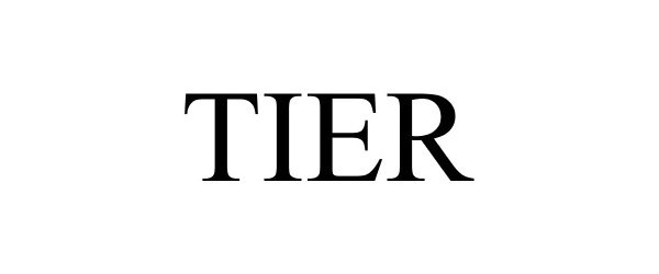 Trademark Logo TIER