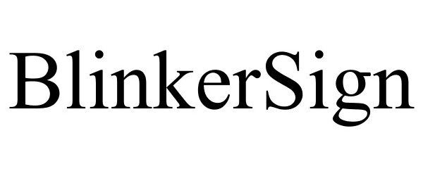 Trademark Logo BLINKERSIGN