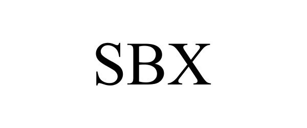 Trademark Logo SBX