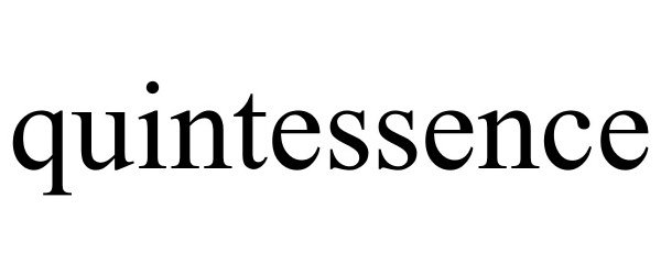 Trademark Logo QUINTESSENCE