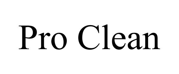 Trademark Logo PRO CLEAN