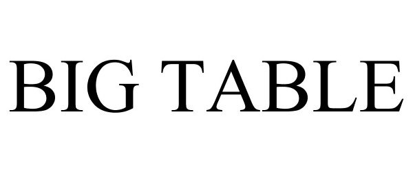 Trademark Logo BIG TABLE