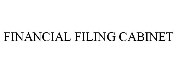 Trademark Logo FINANCIAL FILING CABINET