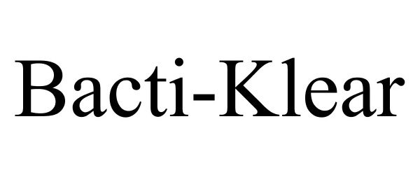 Trademark Logo BACTI-KLEAR