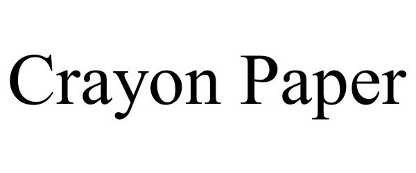 Trademark Logo CRAYON PAPER