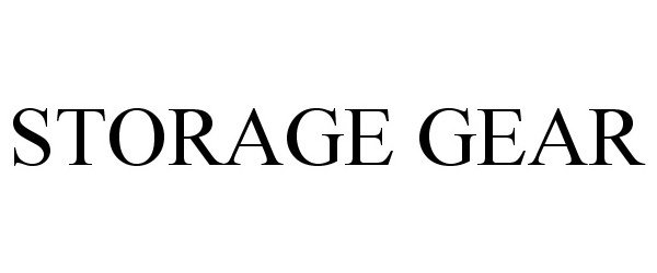 Trademark Logo STORAGE GEAR