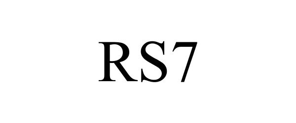 Trademark Logo RS7