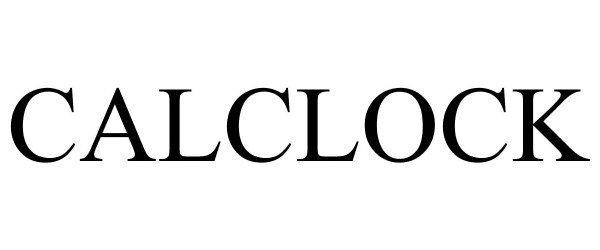 Trademark Logo CALCLOCK