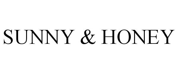 Trademark Logo SUNNY &amp; HONEY