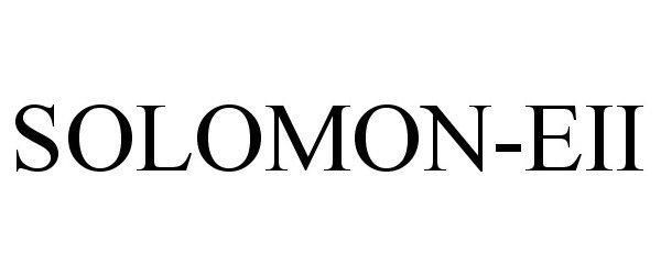 Trademark Logo SOLOMON-EII