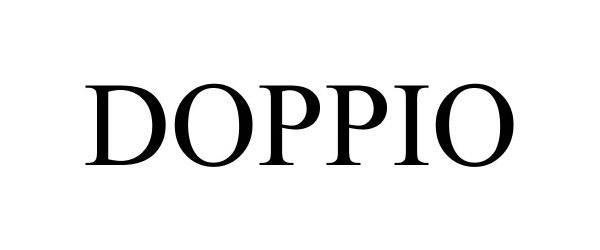 Trademark Logo DOPPIO