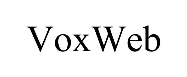 Trademark Logo VOXWEB