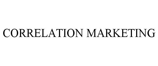 Trademark Logo CORRELATION MARKETING