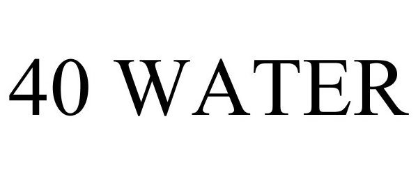 Trademark Logo 40 WATER