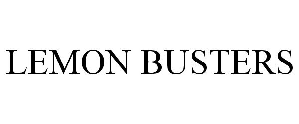 Trademark Logo LEMON BUSTERS