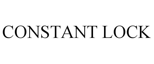 Trademark Logo CONSTANT LOCK