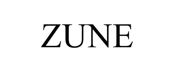 Trademark Logo ZUNE