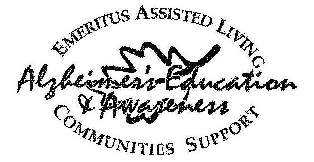  EMERITUS ASSISTED LIVING COMMUNITIES SUPPORT ALZHEIMER'S EDUCATION &amp; AWARENESS