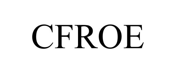 Trademark Logo CFROE