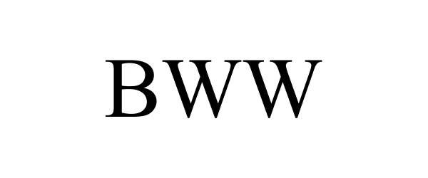 Trademark Logo BWW