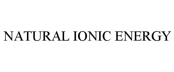 NATURAL IONIC ENERGY