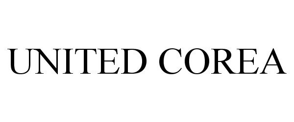 Trademark Logo UNITED COREA