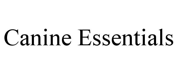 Trademark Logo CANINE ESSENTIALS