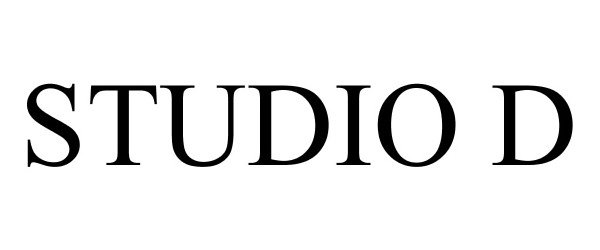 Trademark Logo STUDIO D