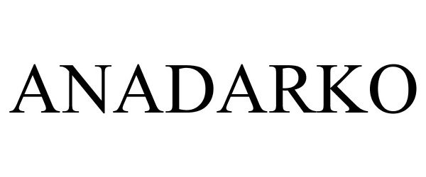 Trademark Logo ANADARKO