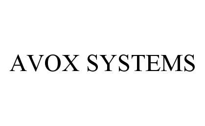  AVOX SYSTEMS