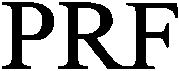 Trademark Logo PRF