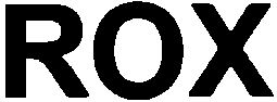 Trademark Logo ROX