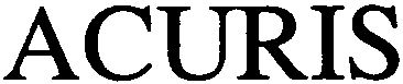 Trademark Logo ACURIS