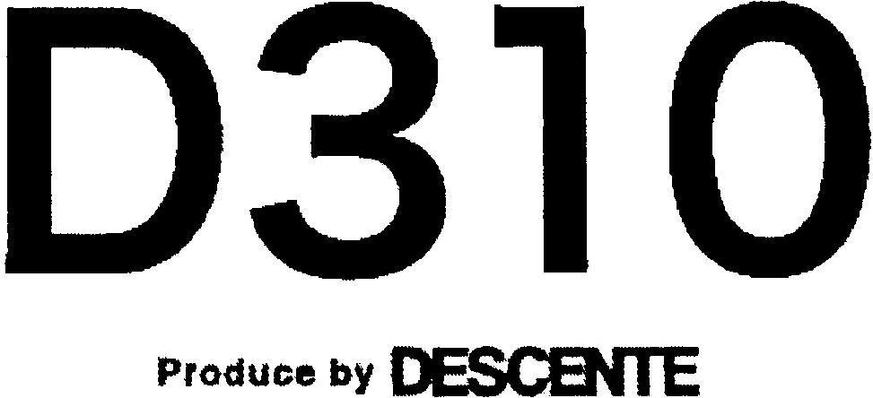 Trademark Logo D310 PRODUCE BY DESCENTE