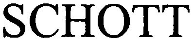Trademark Logo SCHOTT