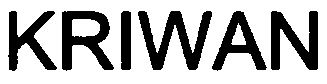 Trademark Logo KRIWAN