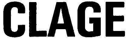 Trademark Logo CLAGE