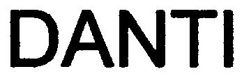 Trademark Logo DANTI