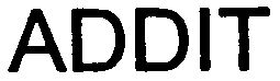 Trademark Logo ADDIT