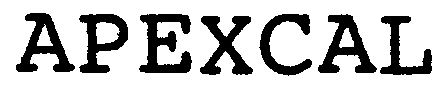 Trademark Logo APEXCAL