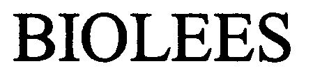 Trademark Logo BIOLEES