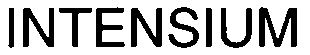 Trademark Logo INTENSIUM