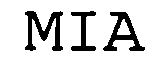 Trademark Logo MIA