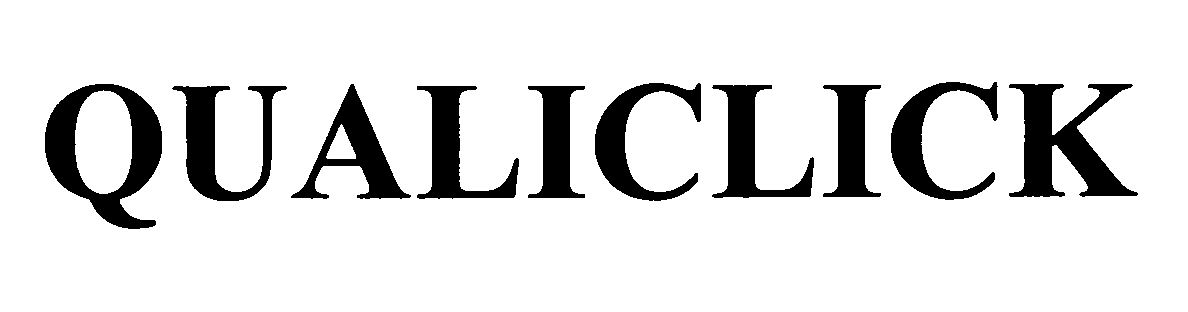 Trademark Logo QUALICLICK